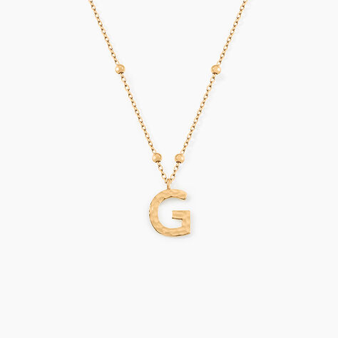Collier Plaqu&eacute; Or Jaune Lettra - Colliers fantaisie Femme | Marc Orian