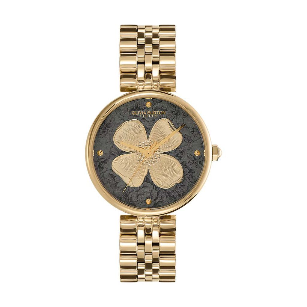 Montre Olivia Burton Dogwood Noir - Montres étanches Femme | Marc Orian