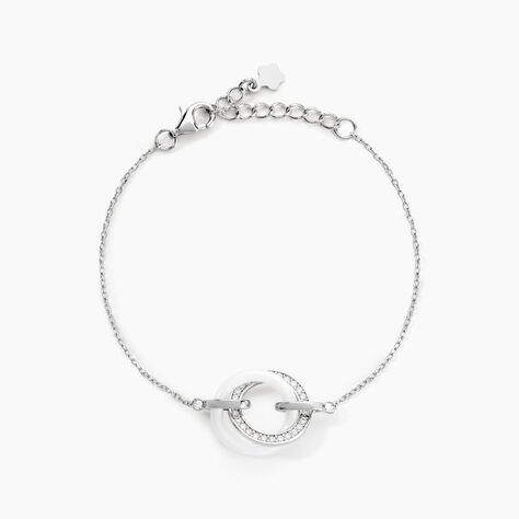 Bracelet Peer Argent Blanc Oxyde De Zirconium - Bracelets chaînes Femme | Marc Orian