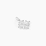 Pendentif Dajo Argent Blanc - Bijoux fantaisie Famille | Marc Orian