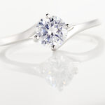 Bague Afsa Argent Blanc Oxyde De Zirconium - Bijoux fantaisie Femme | Marc Orian