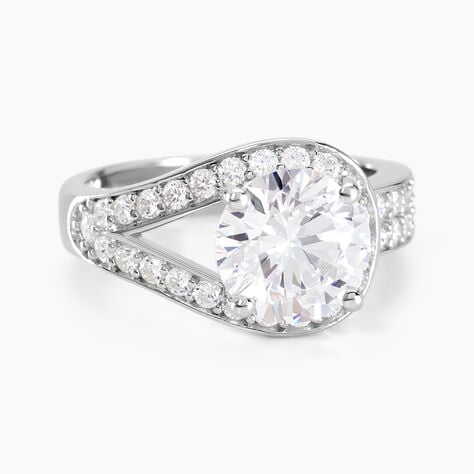 Bague Melisse Argent Blanc Oxyde De Zirconium - Solitaires Femme | Marc Orian