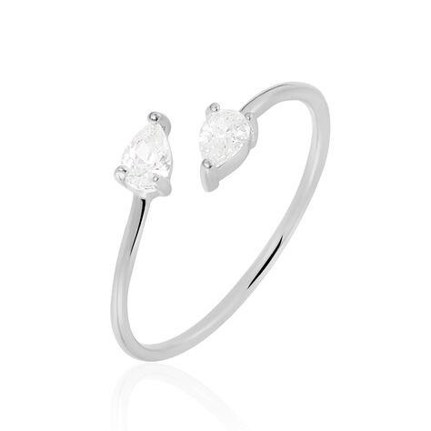 Bague Cinzia Argent Blanc Oxyde De Zirconium - Bagues de promesse Femme | Marc Orian