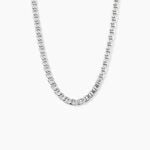 Cha&icirc;ne Piato Marine Argent Blanc - Chaines Homme | Marc Orian