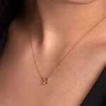 Collier Flower Power Or Jaune Emeraude Diamant - Colliers avec pierres Femme | Marc Orian