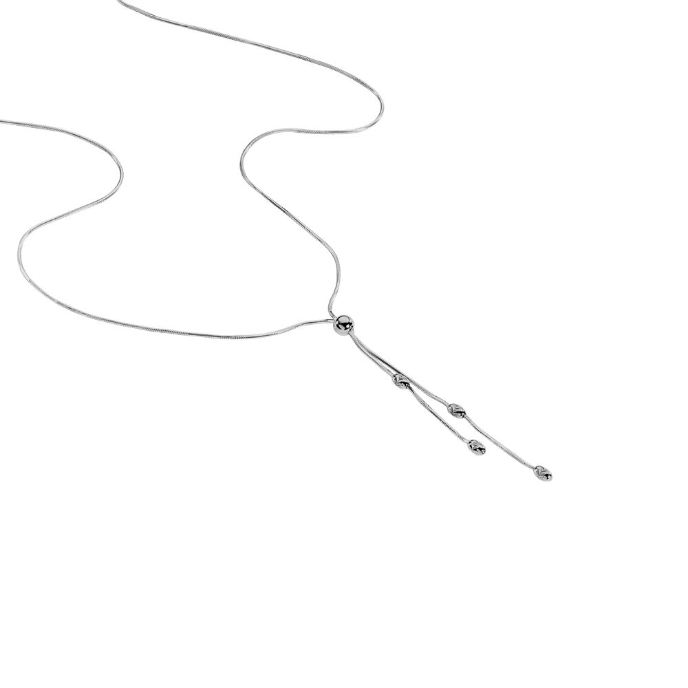 Collier Linda Argent Blanc - Colliers Femme | Marc Orian