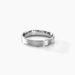 Alliance Sudem Ruban Plat Argent Blanc - Alliances Famille | Marc Orian