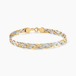 Bracelet Jasmin Tresse Or Bicolore - Bracelets cha&icirc;nes Femme | Marc Orian