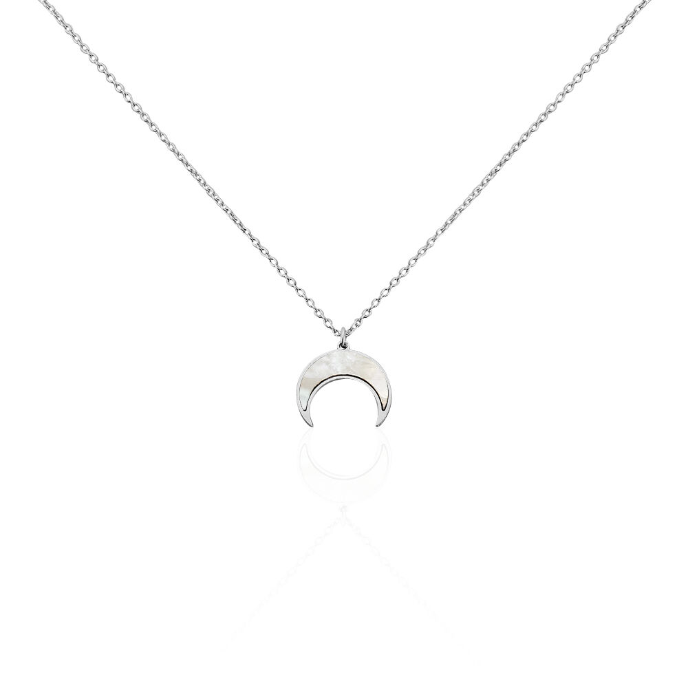 Collier Zea Argent Blanc Nacre - Colliers avec pierres Femme | Marc Orian