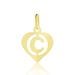 Pendentif Eudocie Coeur Lettre Or Jaune - Pendentifs Femme | Marc Orian