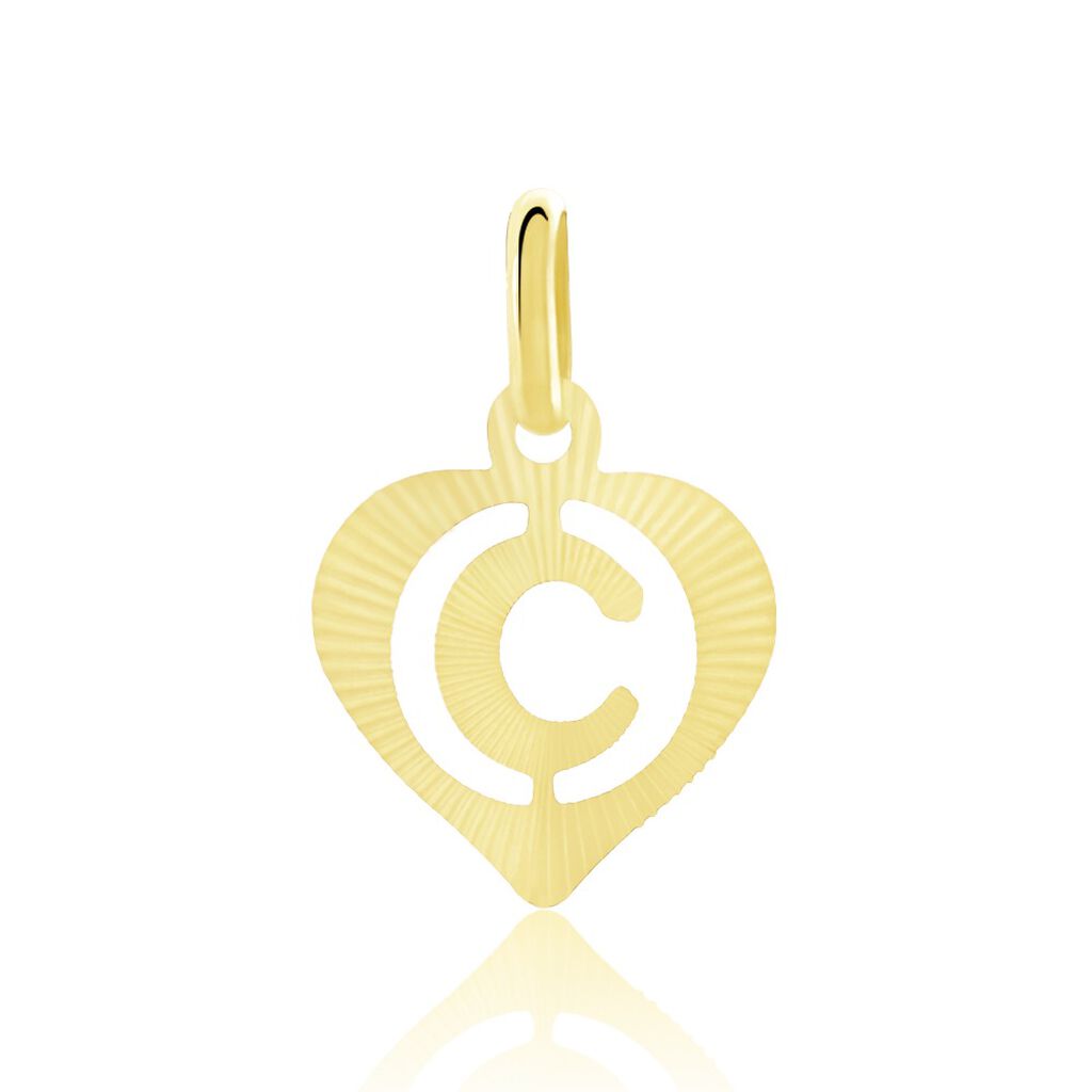 Pendentif Eudocie Coeur Lettre Or Jaune - Pendentifs Femme | Marc Orian