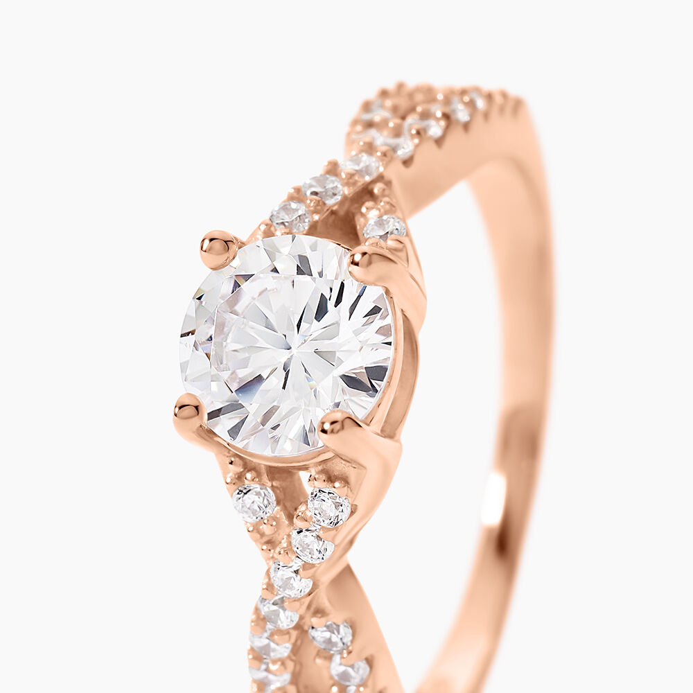 Bague Karin Argent Rose Oxyde De Zirconium - Bijoux fantaisie Femme | Marc Orian