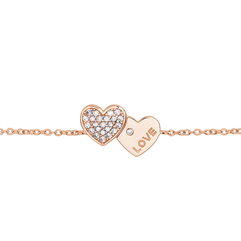 Bracelet Deven Argent Rose Oxyde De Zirconium - Bracelets fantaisie Femme | Marc Orian
