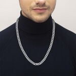 Collier Boss Chain Link Acier Blanc - Colliers Homme | Marc Orian