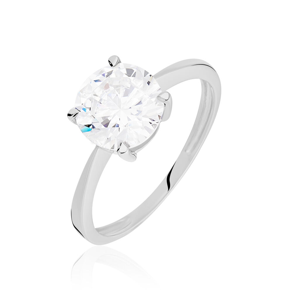 Bague solitaire zirconium Clearance