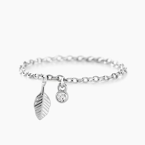 Bague Gypsie Argent Blanc Oxyde De Zirconium - Solitaires Femme | Marc Orian