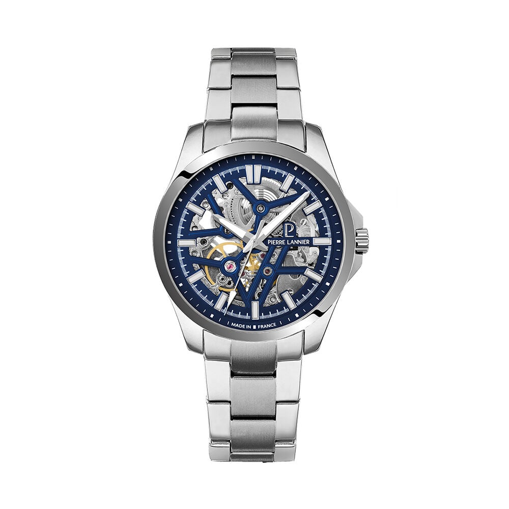 Montre Pierre Lannier Lannier Skeletom Bleu - Montres automatiques Homme | Marc Orian