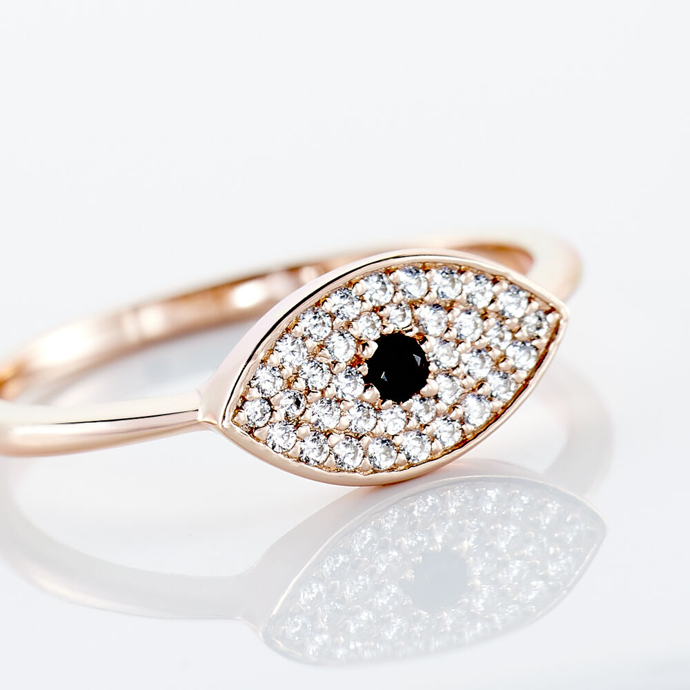 Bague Eldia Argent Rose Oxyde De Zirconium - Bagues avec pierre Femme | Marc Orian