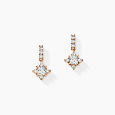Boucles D'oreilles Pendantes Doline Plaqué Or Doré Oxyde De Zirconium - Pendantes Femme | Marc Orian