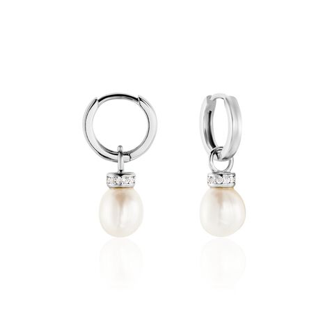 Boucles D'oreilles Pendantes Argent Blanc Iribert Perles De Culture - Boucles d'oreilles Pendantes Femme | Marc Orian