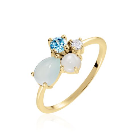 Bague Ilhan Plaqué Or Agate Oxyde - Bijoux fantaisie Femme | Marc Orian