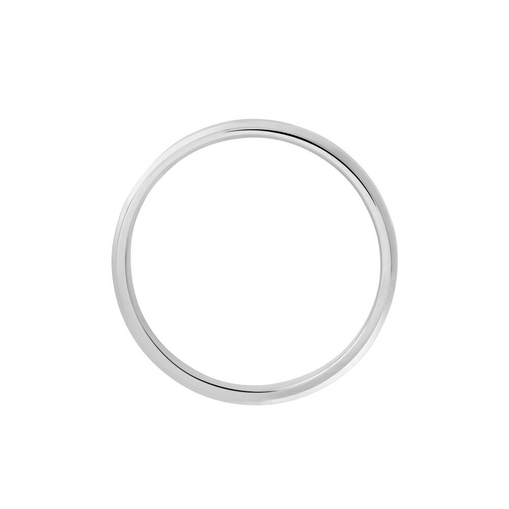 Alliance Aristote Ruban Plat Palladium Blanc - Alliances duo Femme | Marc Orian