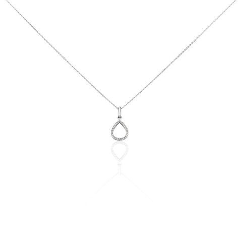 Collier Germinal Argent Blanc Oxyde De Zirconium - Colliers avec pierres Femme | Marc Orian