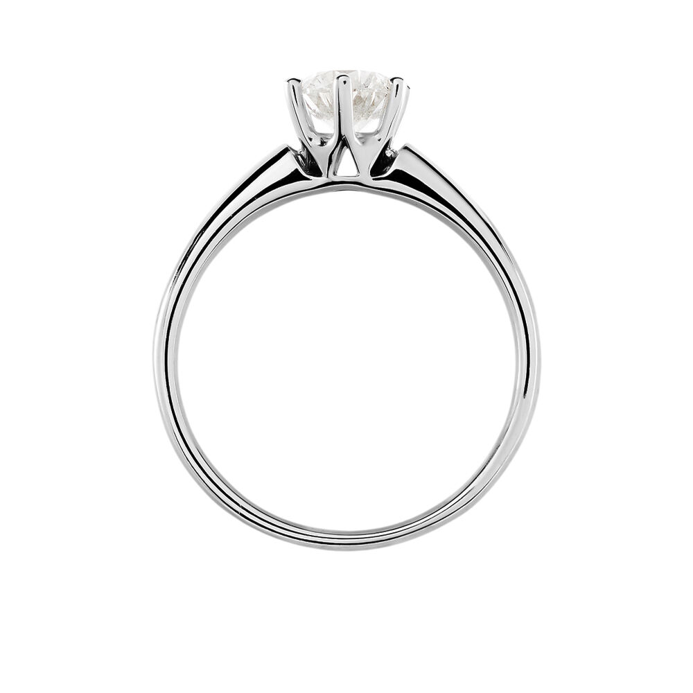 Bague Solitaire Samantha Or Blanc Diamant - Solitaires Femme | Marc Orian