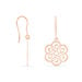 Boucles D'oreilles Pendantes Rubino Argent Rose - Pendantes Femme | Marc Orian