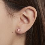 Boucles D'oreilles Puces Sienna Papillon Or Jaune - Puces Enfant | Marc Orian