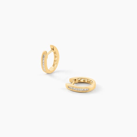 Créoles Or Jaune Aaren Diamants - Créoles Femme | Marc Orian