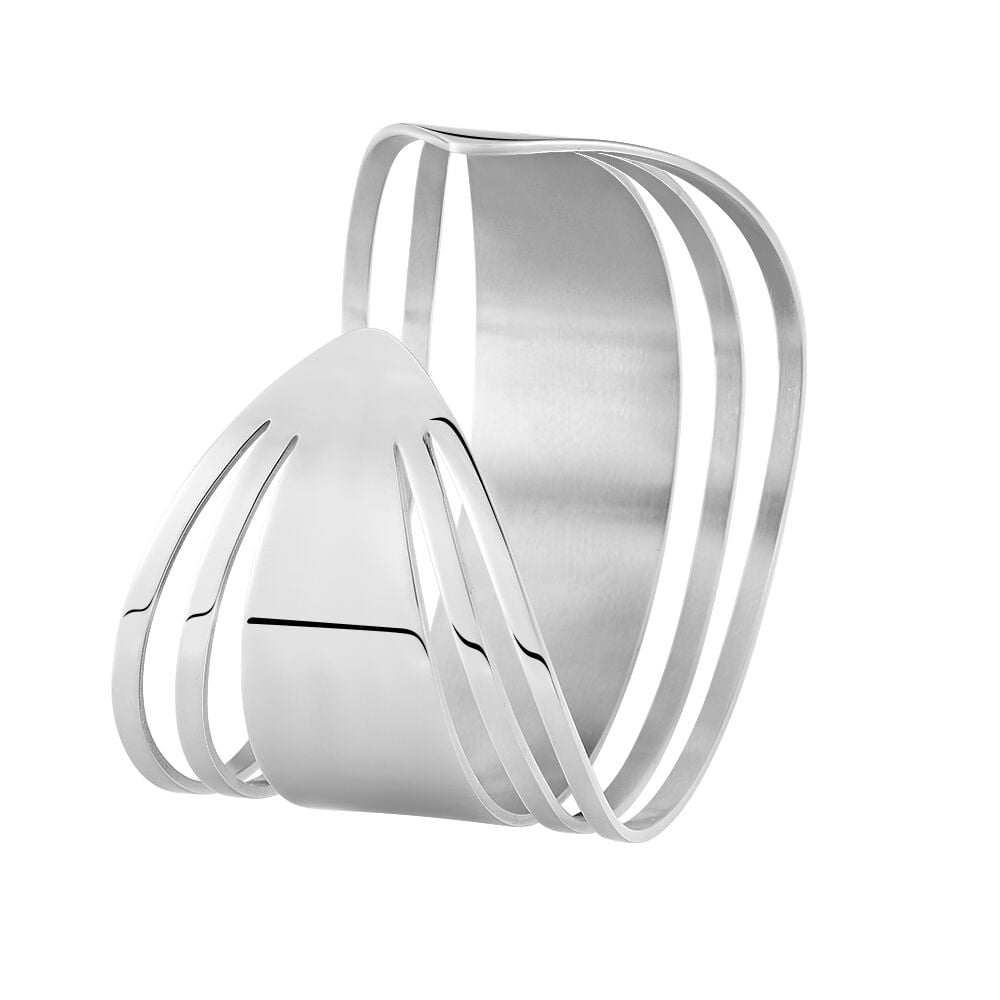 Bracelet Jonc Trestana Acier Blanc - Bracelets joncs Femme | Marc Orian