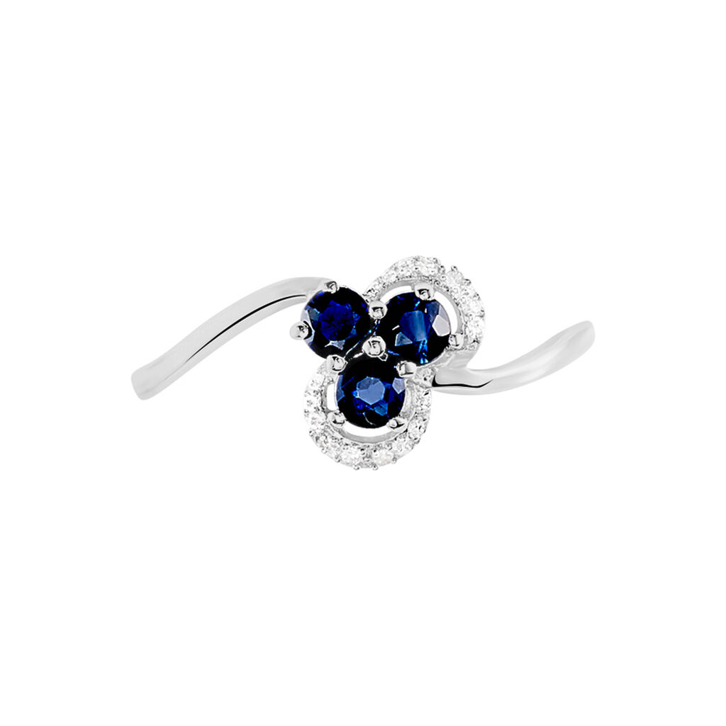 Bague Or Blanc Diamant Et Saphir B3dfbsb577n Marc Orian Bijouterie En Ligne La bague saphir est livrée avec un saphir d'australie de plus de 3 carats de teinte bleu nuit, bleu foncé. bague or blanc diamant et saphir