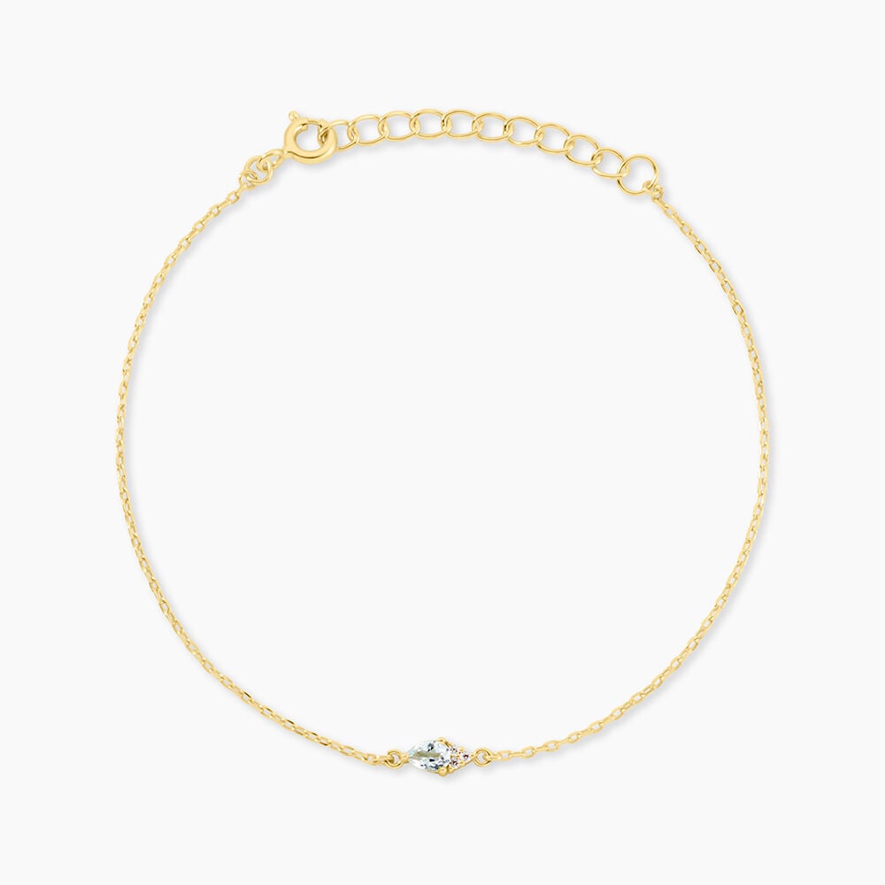 Bracelet Poem Argent Jaune Topaze Oxyde De Zirconium - Bracelets fantaisie Femme | Marc Orian