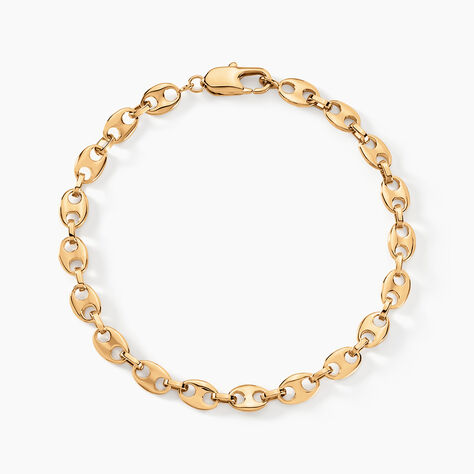 Bracelet William Plaqu&eacute; Or Jaune - Bracelets mailles Homme | Marc Orian