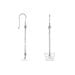 Boucles D'oreilles Pendantes Graziella Argent Blanc - Pendantes Femme | Marc Orian