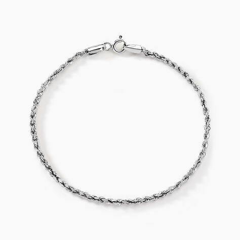 Bracelet Maille Jerry Or Blanc - Bracelets mailles Femme | Marc Orian