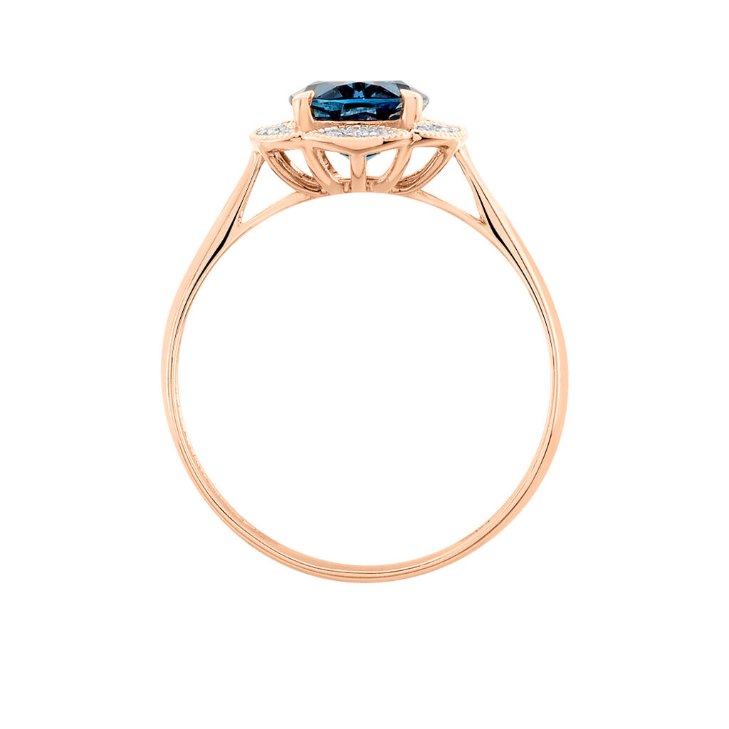 Bague Adryene Or Rose Topaze Et Oxyde De Zirconium - Bagues Femme | Marc Orian
