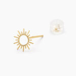 Boucles D'oreilles Puces Soleil Eternel Or Jaune - Puces Femme | Marc Orian