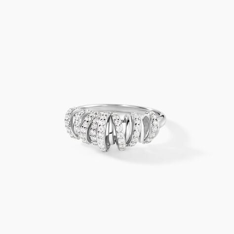 Bague Edna Argent Blanc Oxyde De Zirconium - Bagues avec pierre Femme | Marc Orian