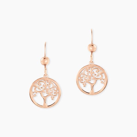 Boucles D'oreilles Pendantes Marijan Argent Rose - Pendantes Femme | Marc Orian