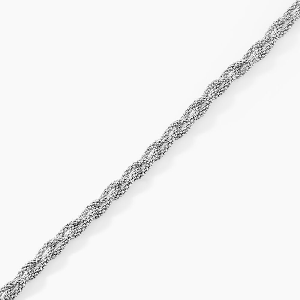 Bracelet Marie-angeline Maille Coreene Argent Blanc - Bracelets fantaisie Femme | Marc Orian
