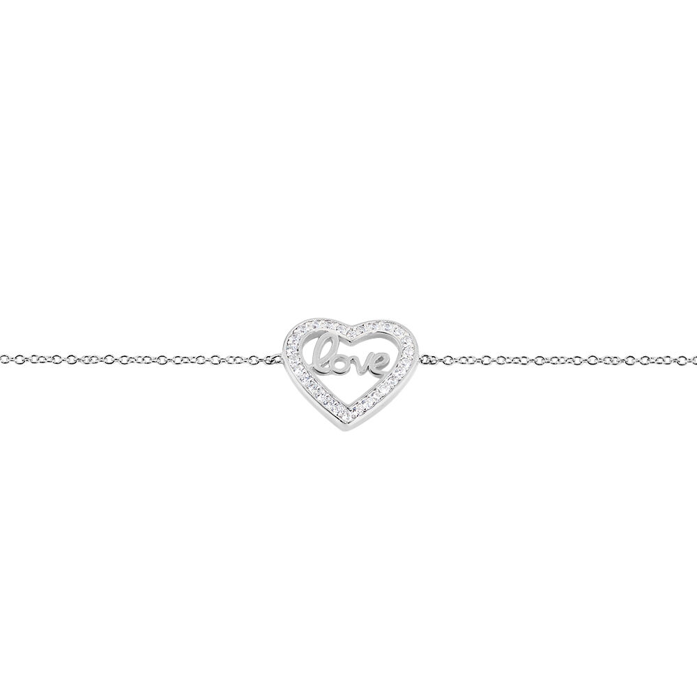 Bracelet Elansa Argent Blanc Oxyde De Zirconium - Bracelets chaînes Femme | Marc Orian