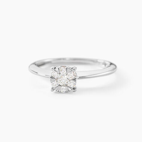 Bague Solitaire Or Blanc Dream Diamants - Parures de mariage Femme | Marc Orian