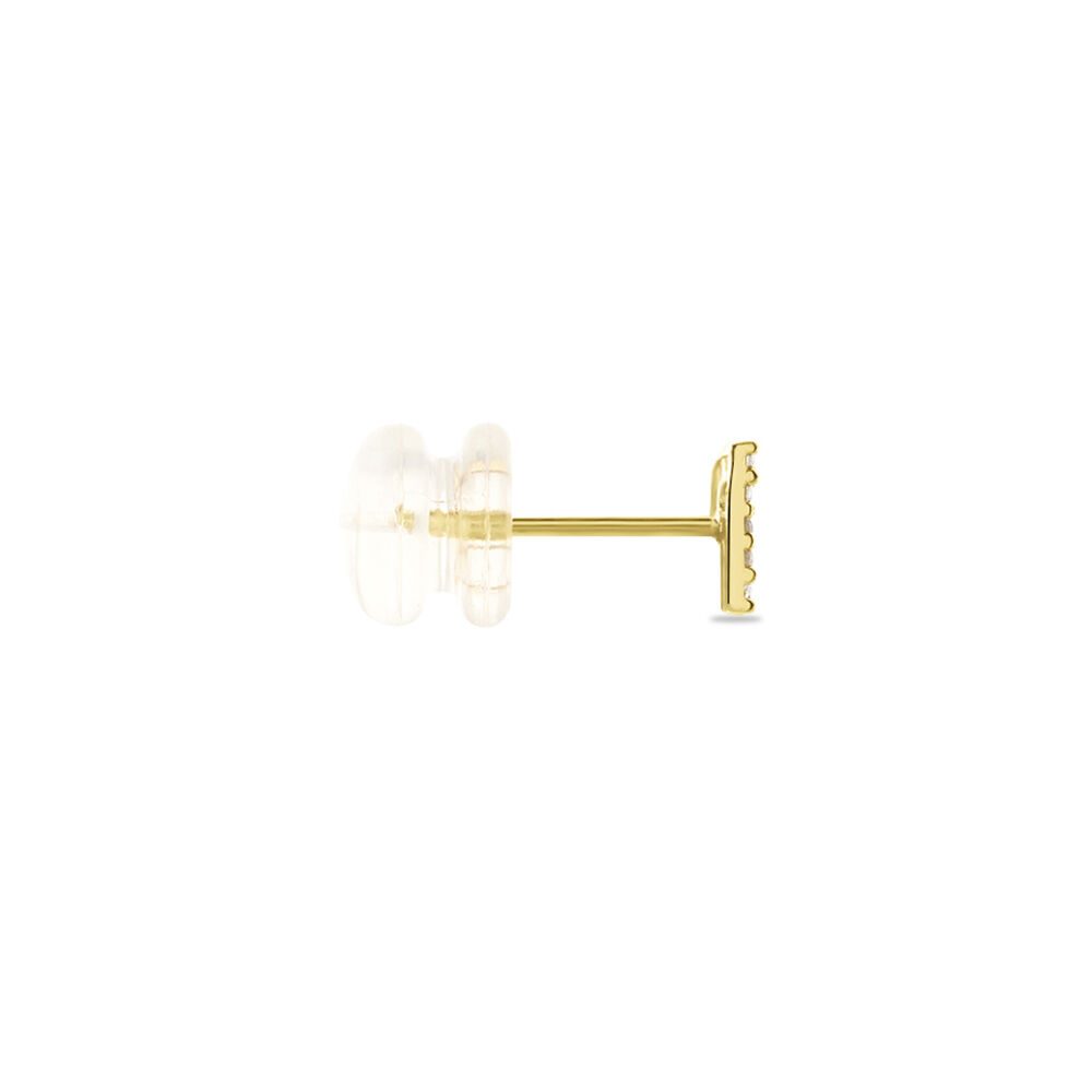 Boucle D'oreille Puce Unitaire Jodoca Or Jaune Oxyde De Zirconium - Puces Femme | Marc Orian