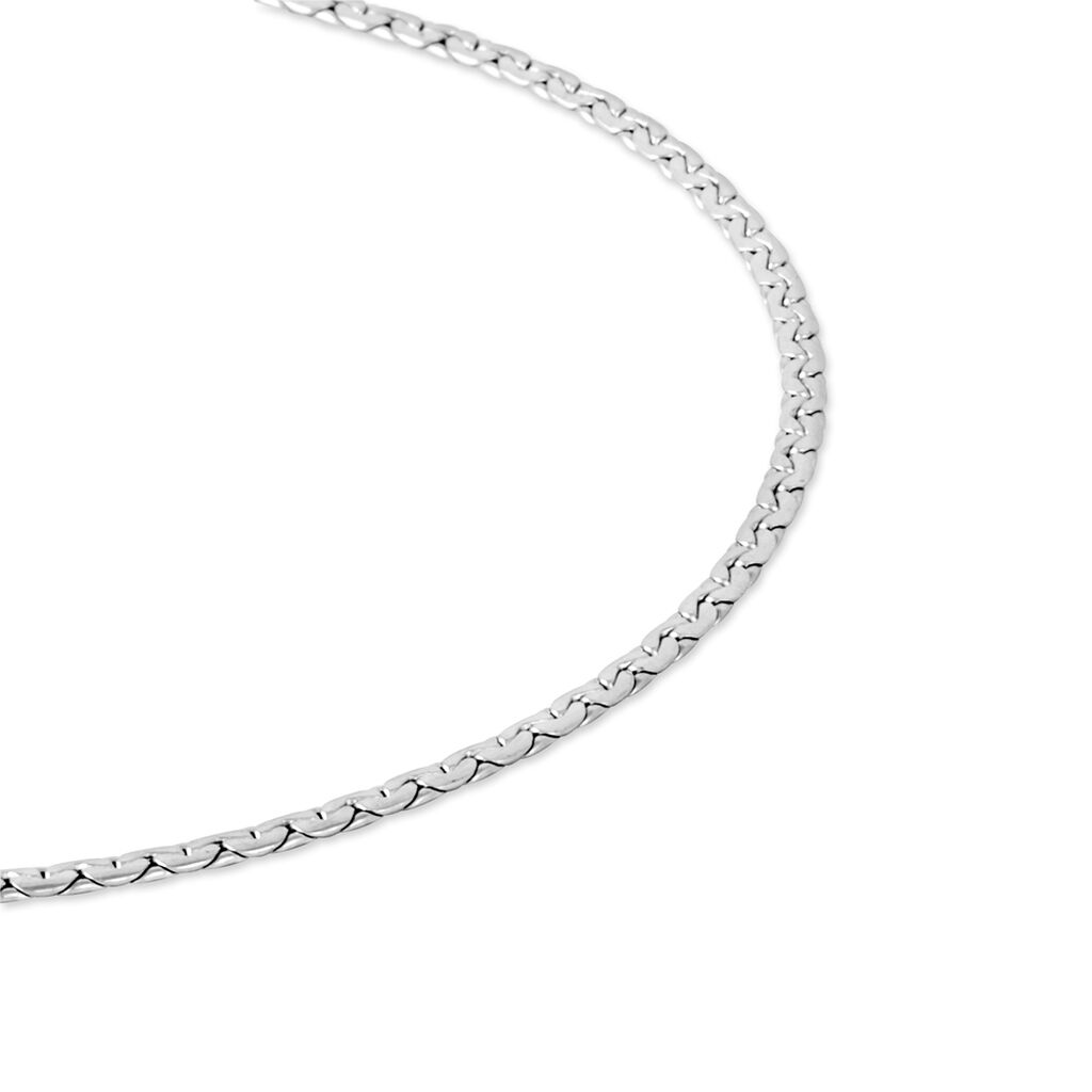 Collier Ivy Maille Haricot Or Blanc - Chaines Femme | Marc Orian