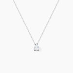 Collier Carolyn Argent Blanc Oxyde De Zirconium - Colliers solitaires Femme | Marc Orian