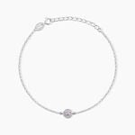 Bracelet Auxana Argent Blanc Oxyde De Zirconium - Bracelets fantaisie Femme | Marc Orian