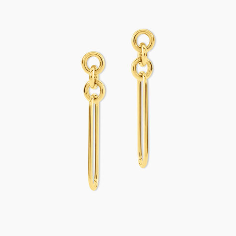 Boucles D'Oreilles Pendantes Ebonie Acier Jaune - Pendantes Femme | Marc Orian