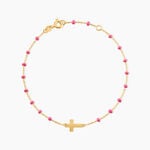 Bracelet Krystle Argent Dor&eacute; A L'Or 750/1000 - Bracelets cha&icirc;nes Femme | Marc Orian